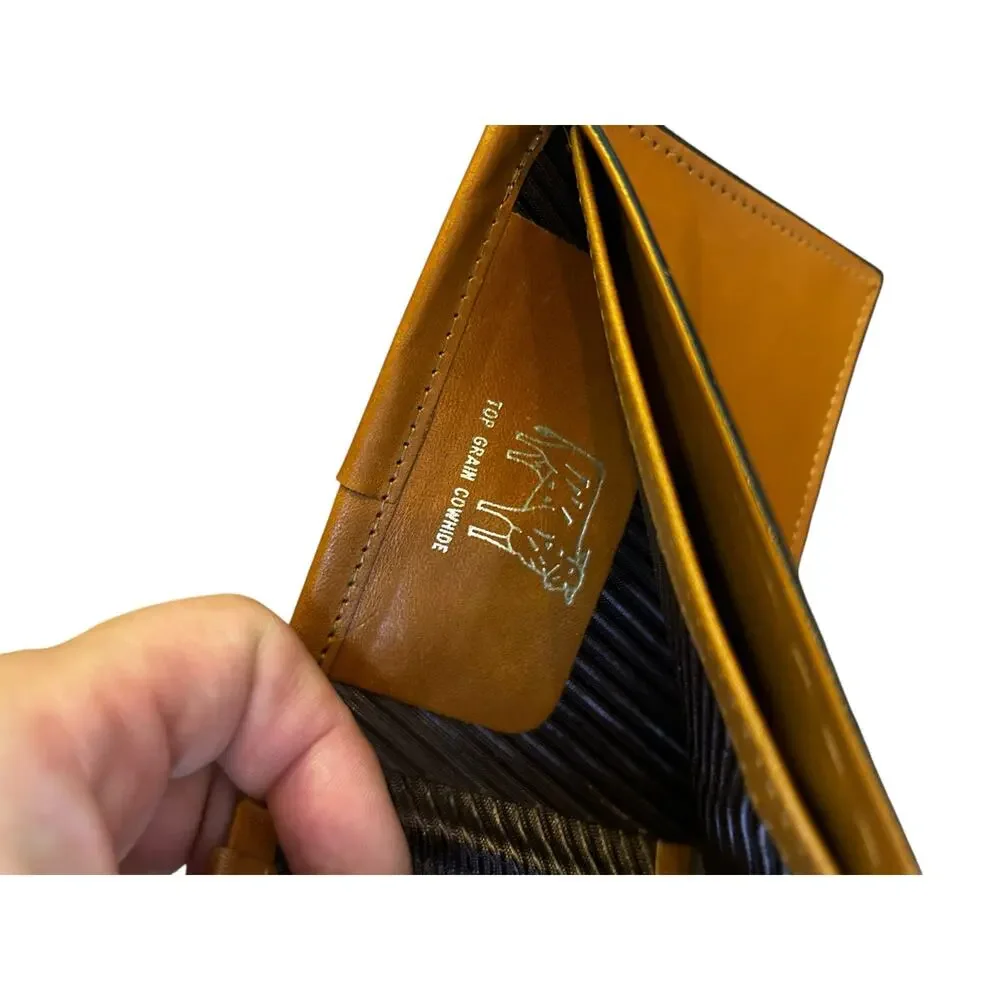 NWOT Vintage Prince Gardner Tan Cowhide Leather Wallet